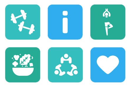 diabetes prevention icons